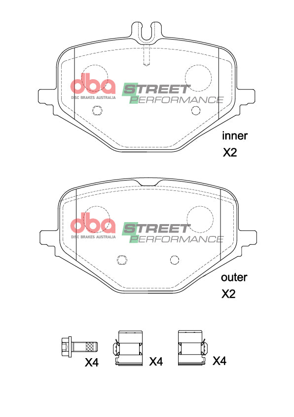 DBA Brake Pads Street Performance | Rear Axle — BP OPREMA I SERVIS d.o.o.