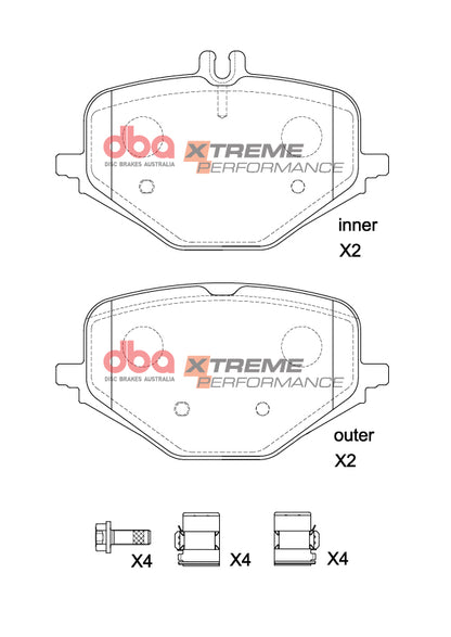 DBA Brake Pads Xtreme Performance | Rear Axle — BP OPREMA I SERVIS d.o.o.