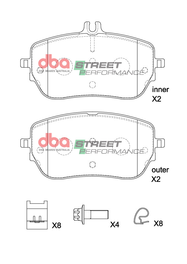 DBA Brake Pads Street Performance | Front Axle — BP OPREMA I SERVIS d.o.o.