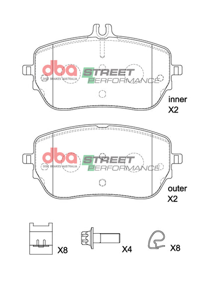 DBA Brake Pads Street Performance | Front Axle — BP OPREMA I SERVIS d.o.o.