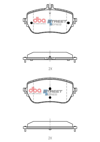 DBA Brake Pads Street Series | Front Axle — BP OPREMA I SERVIS d.o.o.