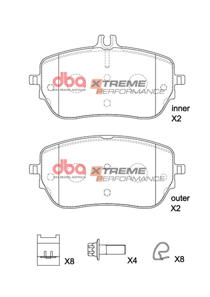 DBA Brake Pads Xtreme Performance | Front Axle — BP OPREMA I SERVIS d.o.o.
