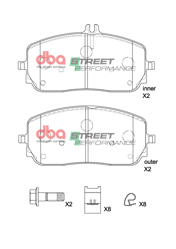 DBA Brake Pads Street Performance | Front Axle — BP OPREMA I SERVIS d.o.o.