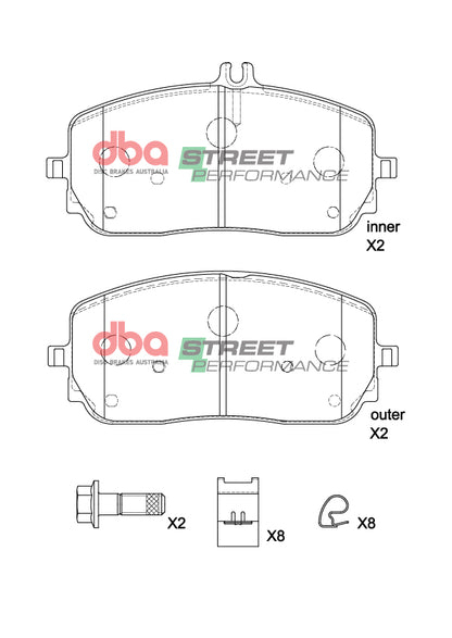 DBA Brake Pads Street Performance | Front Axle — BP OPREMA I SERVIS d.o.o.