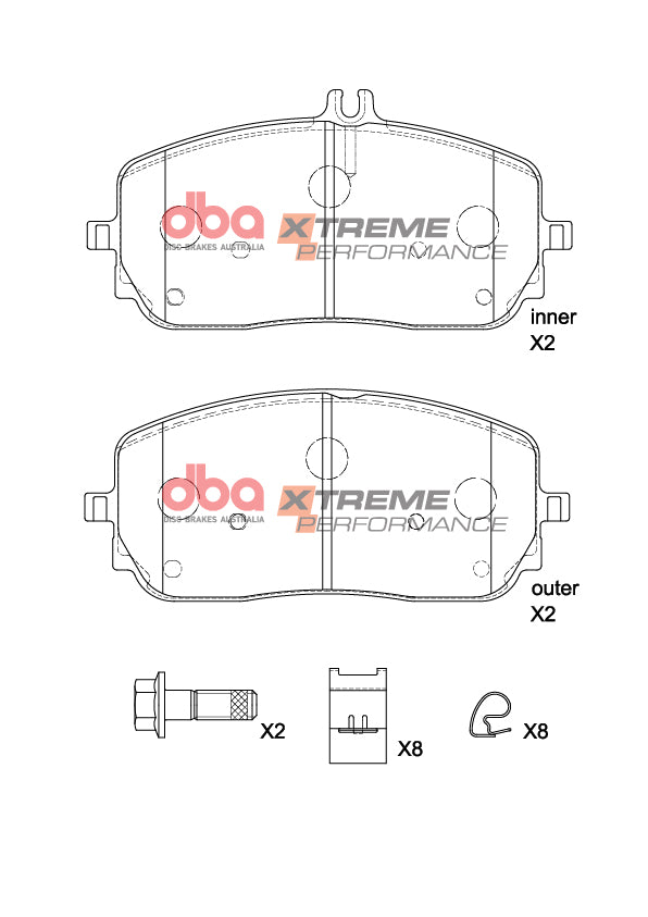 DBA Brake Pads Xtreme Performance | Front Axle — BP OPREMA I SERVIS d.o.o.