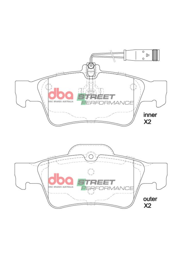 DBA Brake Pads Street Performance | Rear Axle — BP OPREMA I SERVIS d.o.o.