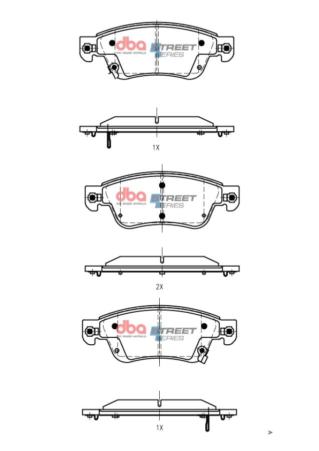DBA Brake Pads Street Series | Front Axle — BP OPREMA I SERVIS d.o.o.