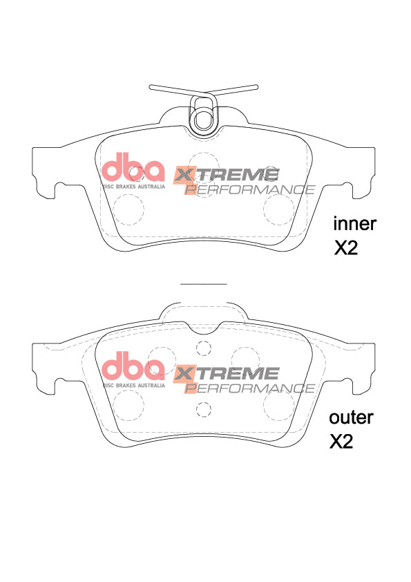 DBA Brake Pads Xtreme Performance | Rear Axle — BP OPREMA I SERVIS d.o.o.