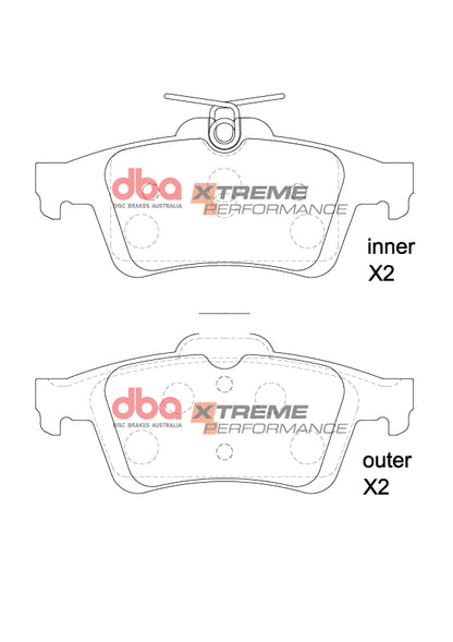 DBA Brake Pads Xtreme Performance | Rear Axle — BP OPREMA I SERVIS d.o.o.