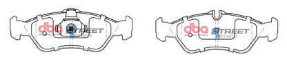 DBA Brake Pads Street Series Semi-metallic | Rear Axle — BP OPREMA I SERVIS d.o.o.