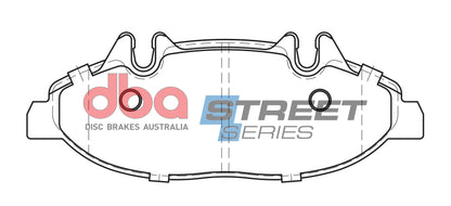DBA Brake Pads Street Series Semi-metallic | Front Axle — BP OPREMA I SERVIS d.o.o.