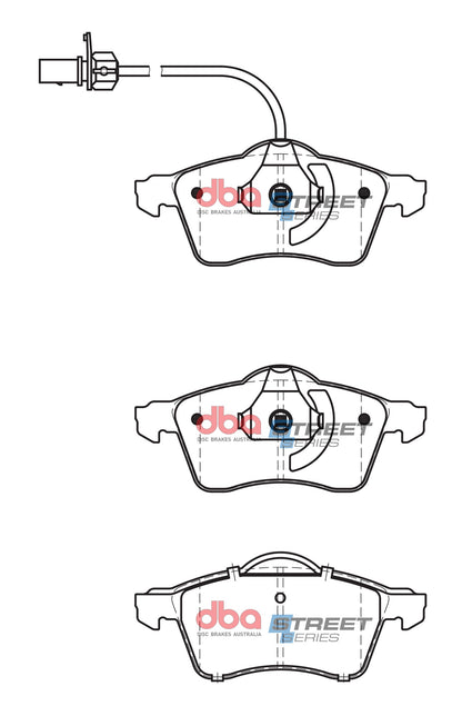 DBA Brake Pads Street Series Semi-metallic | Front Axle — BP OPREMA I SERVIS d.o.o.