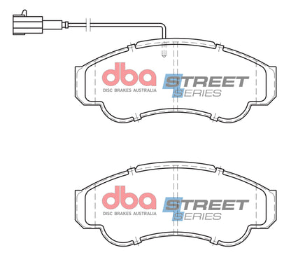 DBA Brake Pads Street Series Semi-metallic | Front Axle — BP OPREMA I SERVIS d.o.o.