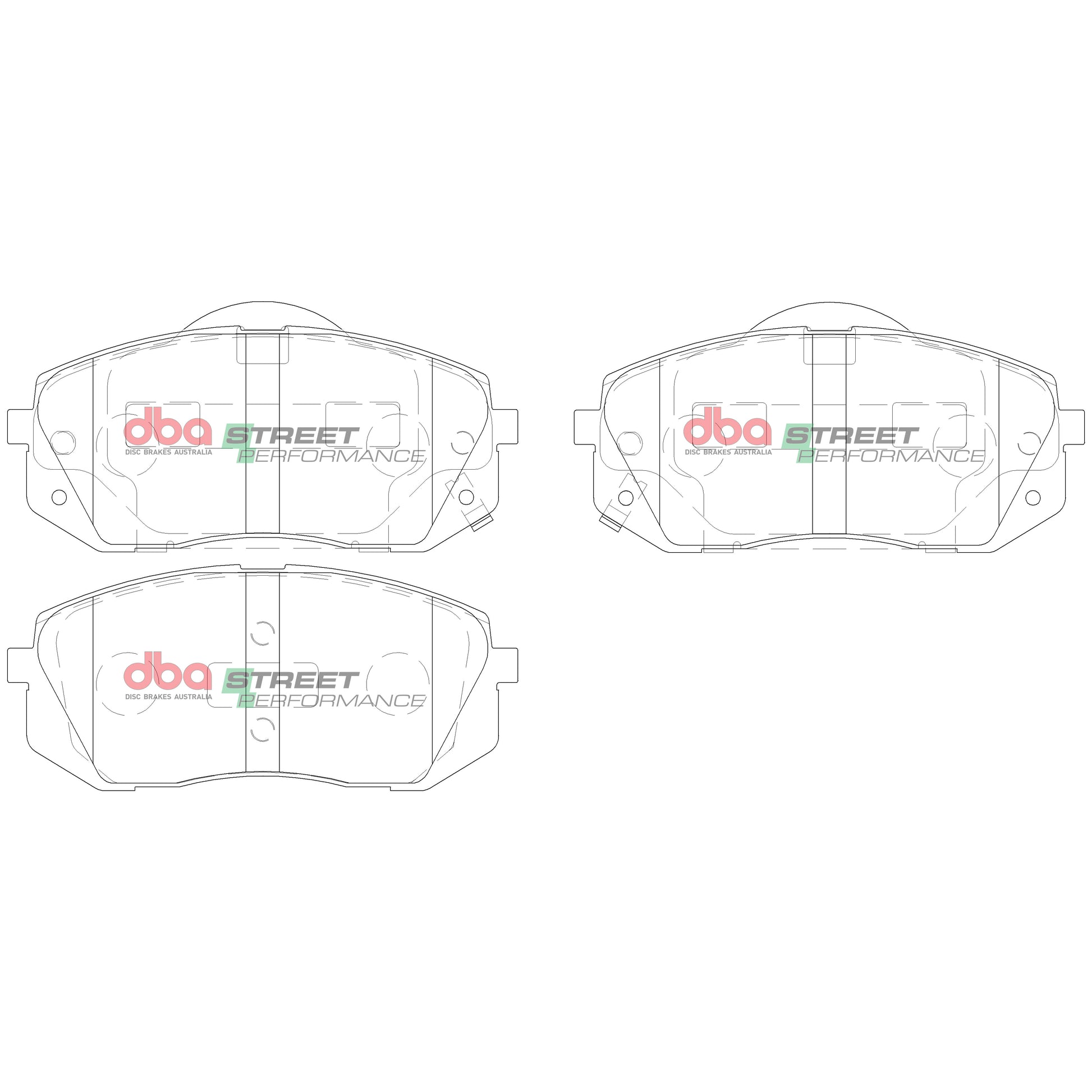 DBA Brake Kit - Street Series T2 Slotted & Street Performance Brake Pads (2x DBA2472S + DB2174SP) — BP OPREMA I SERVIS d.o.o.