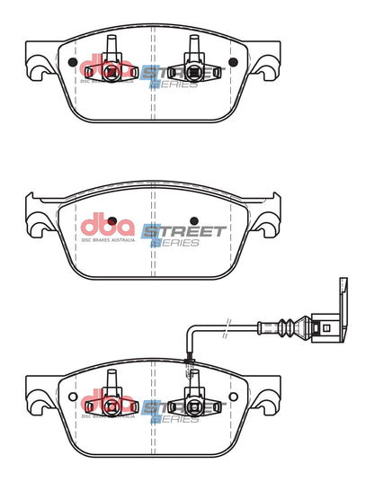 DBA Brake Pads Street Series Semi-metallic | Front Axle — BP OPREMA I SERVIS d.o.o.