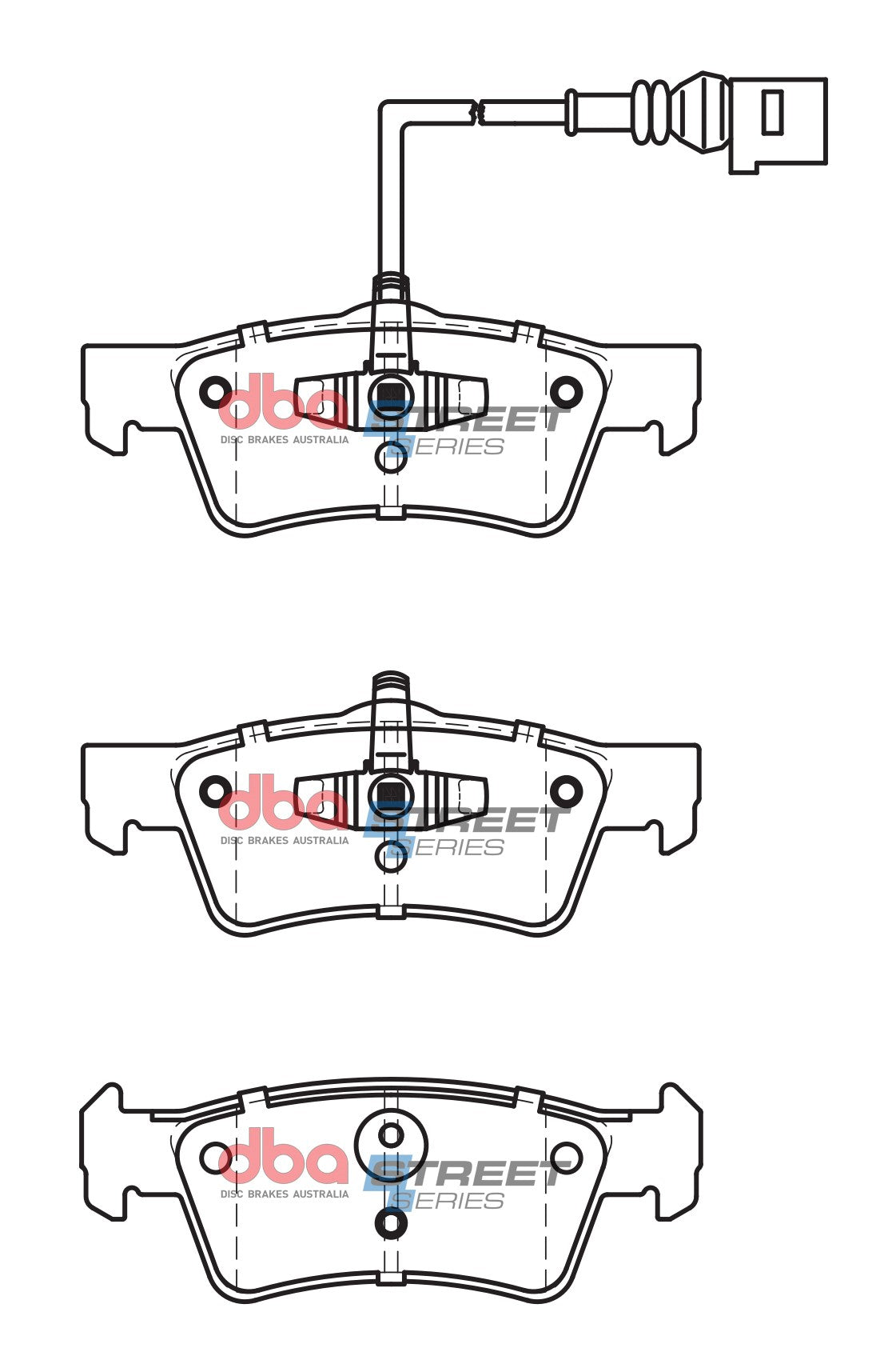 DBA Brake Pads Street Series Semi-metallic | Rear Axle — BP OPREMA I SERVIS d.o.o.