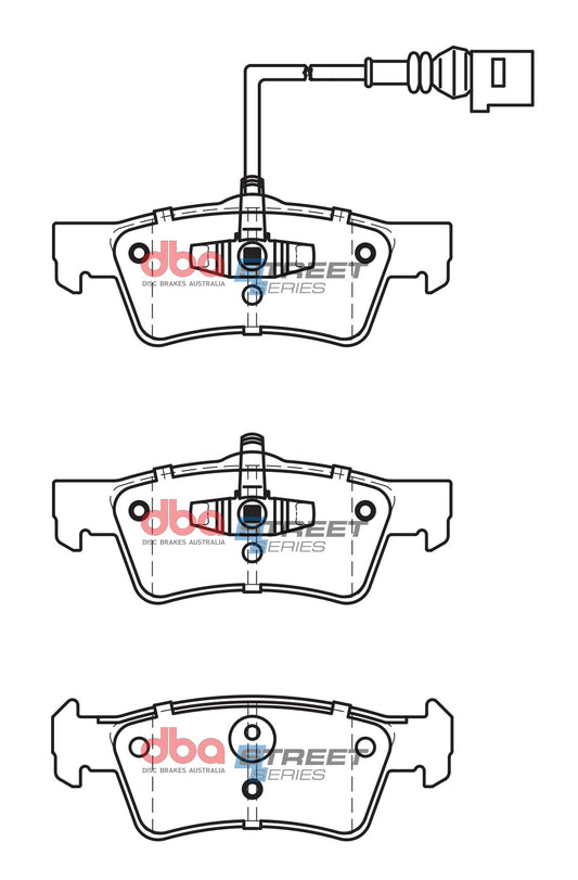 DBA Brake Pads Street Series Semi-metallic | Rear Axle — BP OPREMA I SERVIS d.o.o.