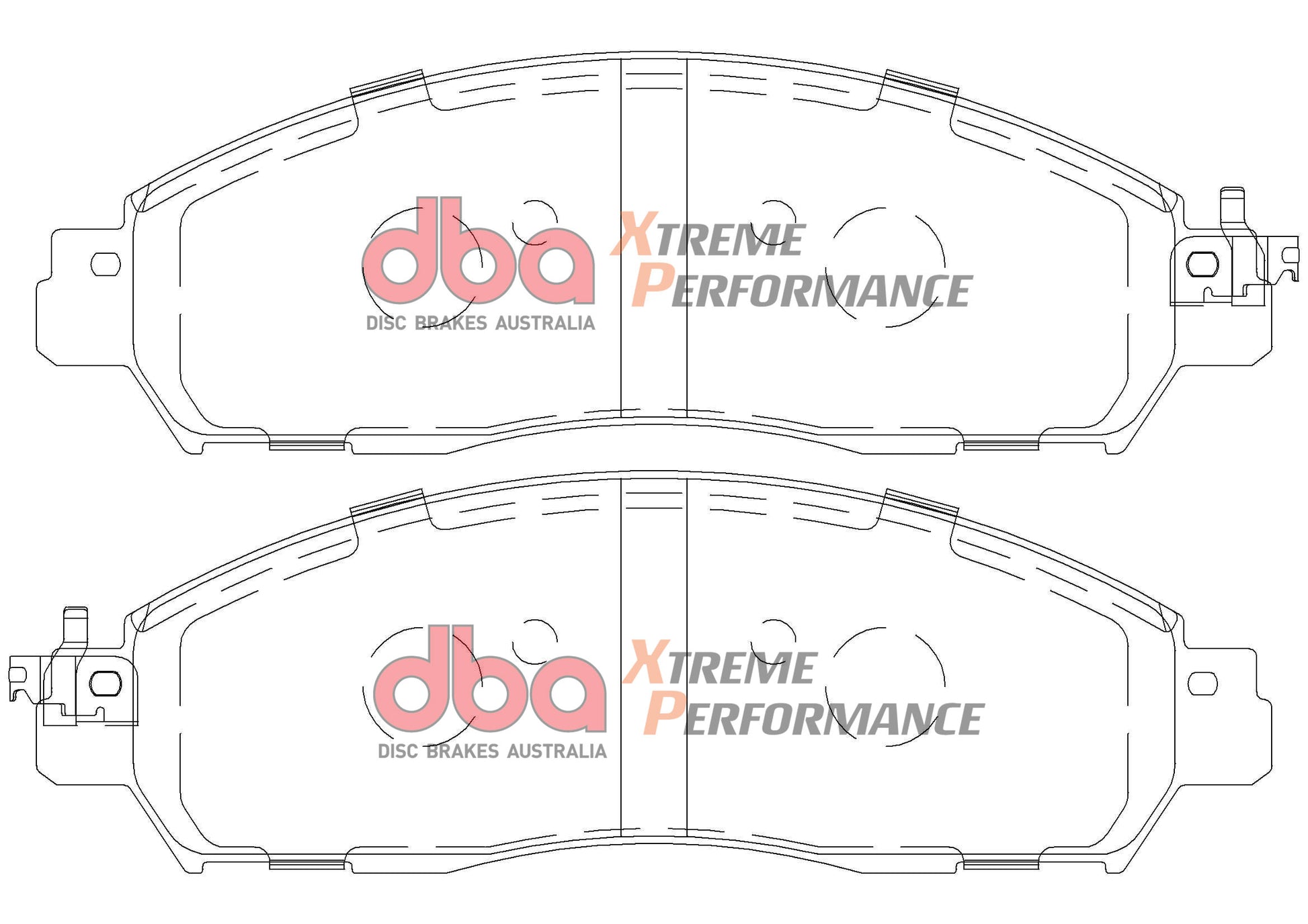 DBA Brake Kit - 4000 Series T3 Slotted & Xtreme Performance Brake Pads (2x DBA42332S + DB2374XP) — BP OPREMA I SERVIS d.o.o.