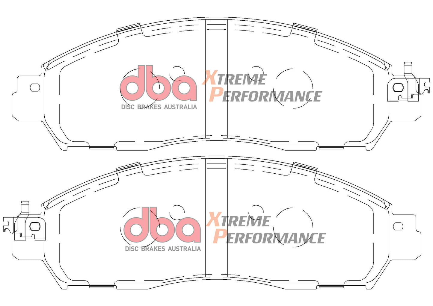 DBA Brake Kit - 4000 Series T3 Slotted & Xtreme Performance Brake Pads (2x DBA42182S + DB2374XP) — BP OPREMA I SERVIS d.o.o.