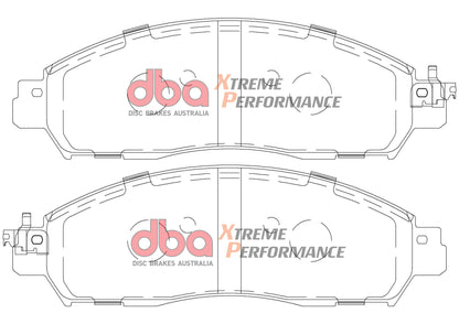 DBA Brake Kit - 4000 Series T3 Slotted & Xtreme Performance Brake Pads (2x DBA42182S + DB2374XP) — BP OPREMA I SERVIS d.o.o.