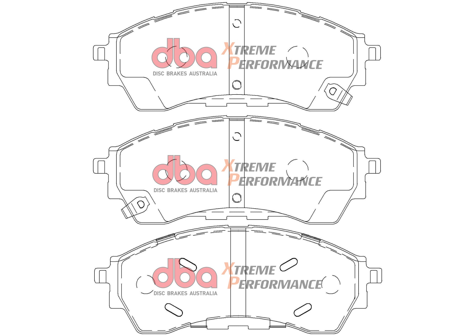 DBA Brake Kit - 4000 Series T3 Slotted & Xtreme Performance Brake Pads (2x DBA43160S + DB2379XP) — BP OPREMA I SERVIS d.o.o.
