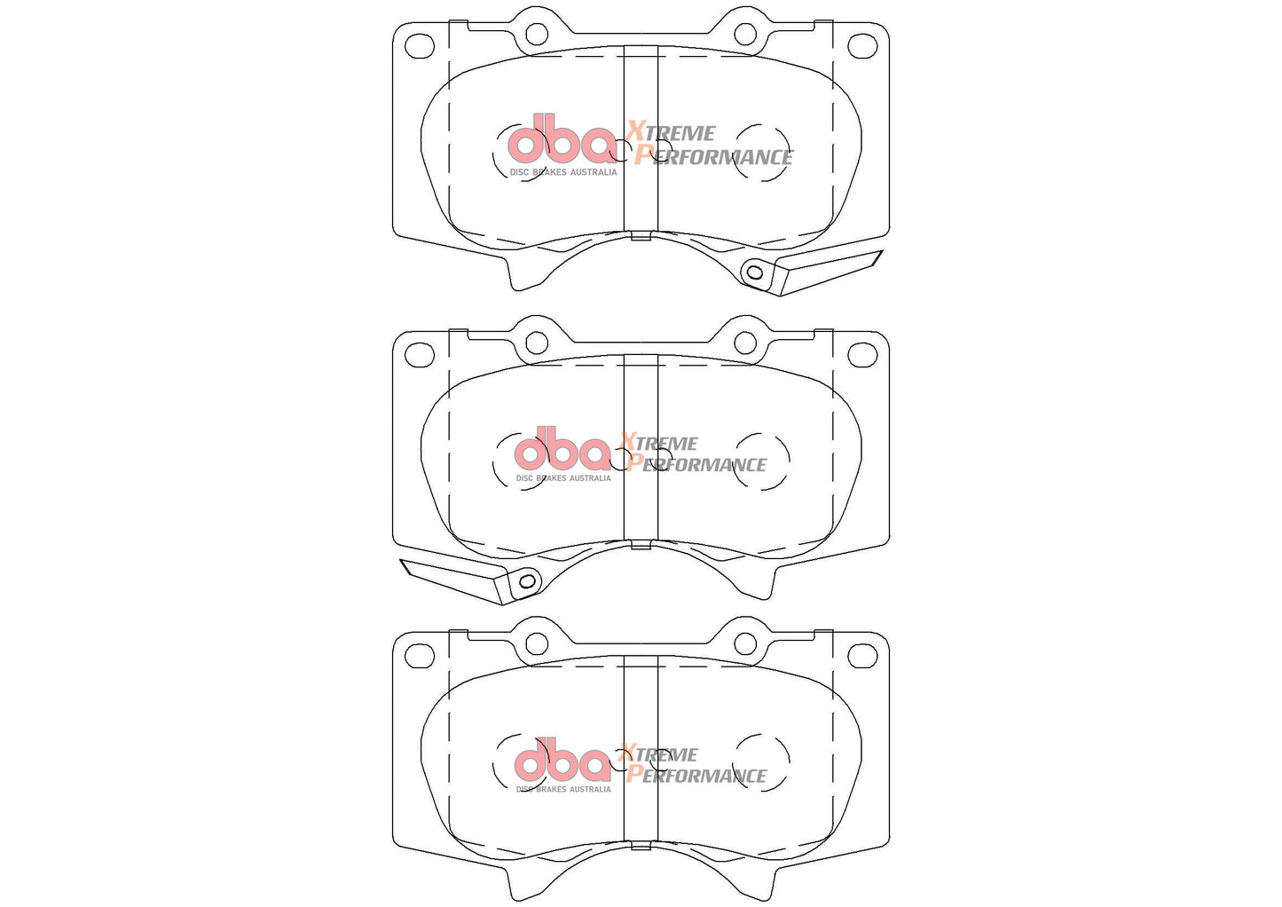 DBA Brake Kit - 4000 Series T3 Slotted & Xtreme Performance Brake Pads (2x DBA42700S + DB2380XP) — BP OPREMA I SERVIS d.o.o.