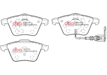 DBA Brake Pads Xtreme Performance | Front Axle — BP OPREMA I SERVIS d.o.o.