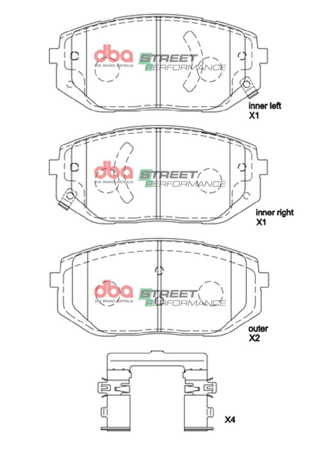 DBA Brake Pads Street Performance | Front Axle — BP OPREMA I SERVIS d.o.o.