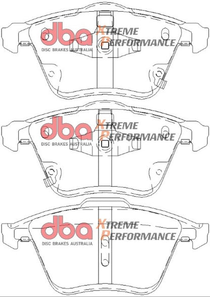 DBA Brake Kit - 4000 Series T3 Slotted & Xtreme Performance Brake Pads (2x DBA42960S + DB8304XP) — BP OPREMA I SERVIS d.o.o.