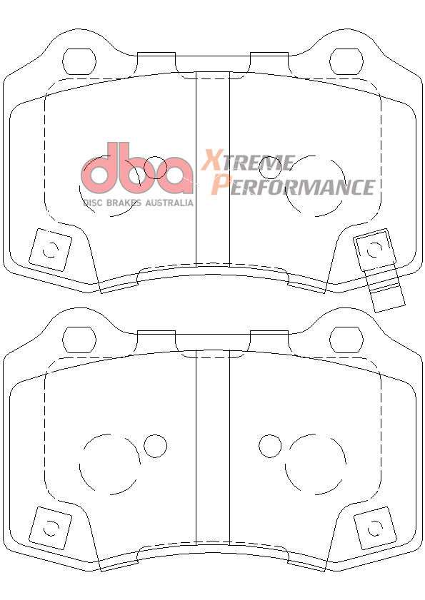 DBA Brake Kit - 4000 Series T3 Slotted & Xtreme Performance Brake Pads (2x DBA42633S + DB8805XP) — BP OPREMA I SERVIS d.o.o.
