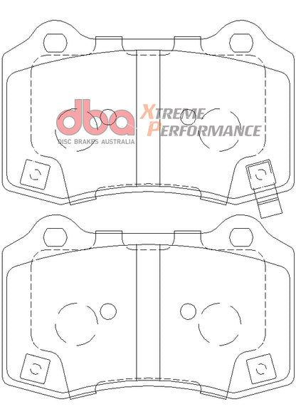 DBA Brake Kit - 4000 Series T3 Slotted & Xtreme Performance Brake Pads (2x DBA42633S + DB8805XP) — BP OPREMA I SERVIS d.o.o.