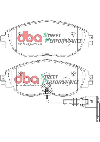 DBA Brake Kit - Street Series En-Shield Plain & Street Performance Brake Pads  (2x DBA2830E + DB8849SP) — BP OPREMA I SERVIS d.o.o.