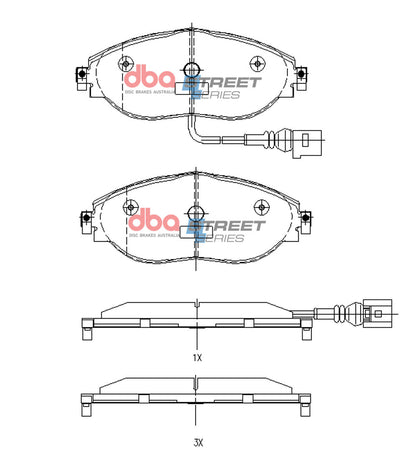 DBA Brake Pads Street Series | Front Axle — BP OPREMA I SERVIS d.o.o.