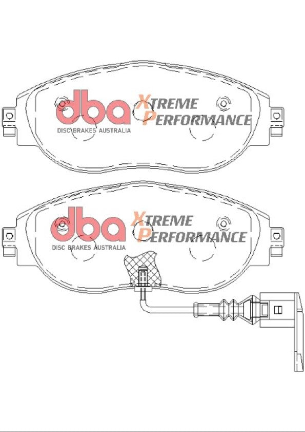 DBA Brake Kit - 5000 T3 Slotted & Xtreme Performance Brake Pads (2x DBA52830BLKS + DB8849XP) — BP OPREMA I SERVIS d.o.o.