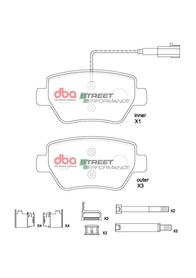 DBA Brake Pads Street Performance | Rear Axle — BP OPREMA I SERVIS d.o.o.