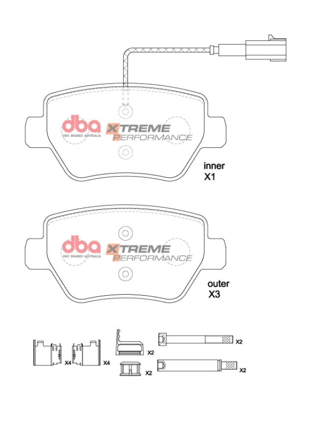 DBA Brake Pads Xtreme Performance | Rear Axle — BP OPREMA I SERVIS d.o.o.