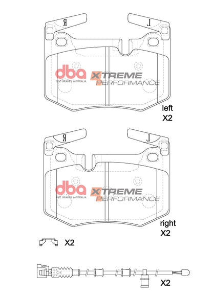 DBA Brake Pads Xtreme Performance | Rear Axle — BP OPREMA I SERVIS d.o.o.