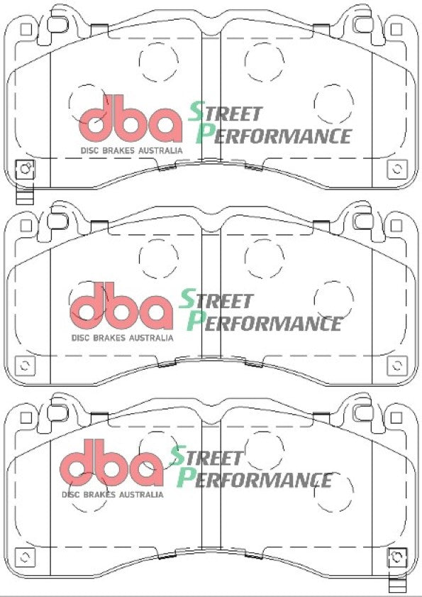 DBA Brake Kit - 4000 Series T3 Slotted & Street Performance Brake Pads (2x DBA42166S + DB9021SP) — BP OPREMA I SERVIS d.o.o.