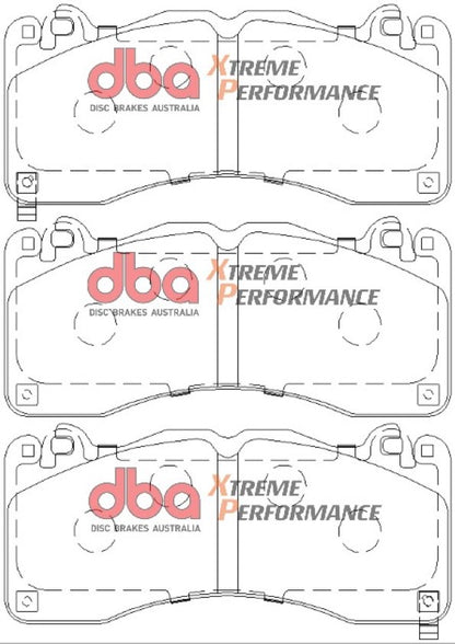 DBA Brake Kit - 4000 Series T3 Slotted & Xtreme Performance Brake Pads (2x DBA42166S + DB9021XP) — BP OPREMA I SERVIS d.o.o.