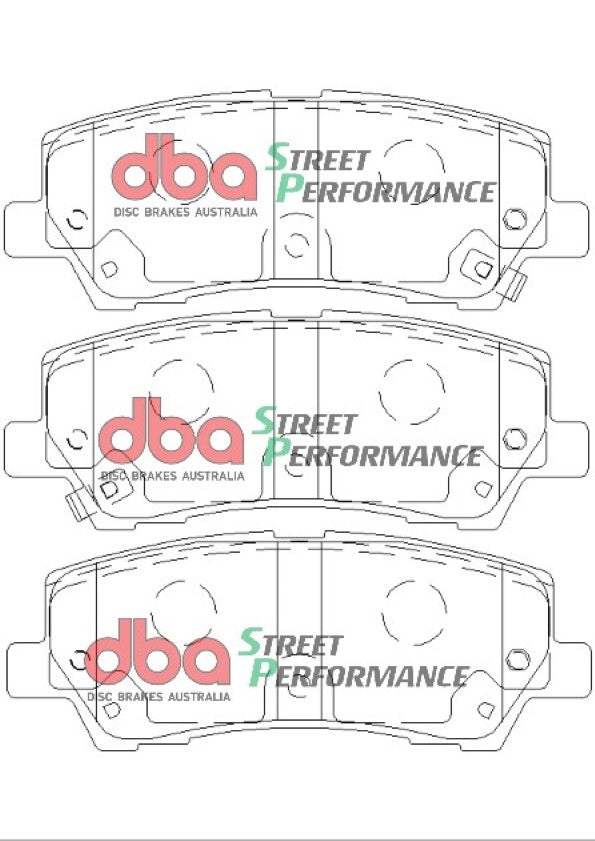 DBA Brake Kit - 4000 Series T3 Slotted & Street Performance Brake Pads (2x DBA42165S + DB9022SP) — BP OPREMA I SERVIS d.o.o.