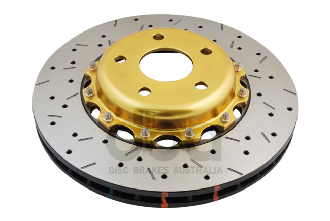 DBA 5000 series - Crossed Drilled & Slotted 2-Piece Gold Hat — BP OPREMA I SERVIS d.o.o.