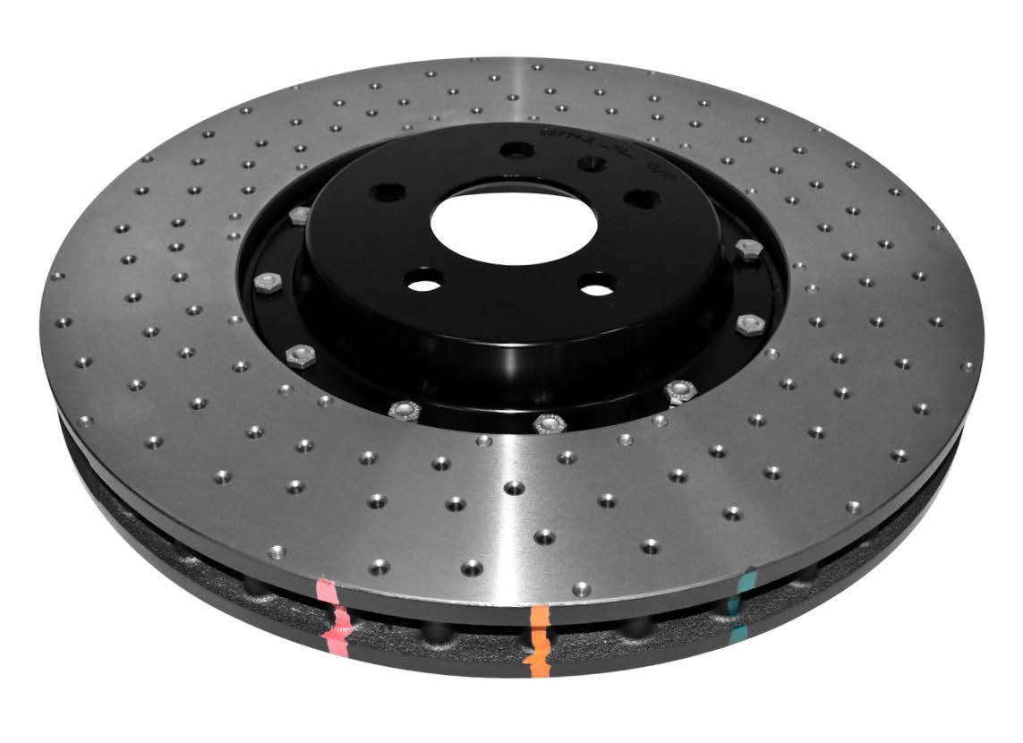 DBA 5000 series - Crossed Drilled & Slotted 2-Piece Black Hat - Right Hand — BP OPREMA I SERVIS d.o.o.