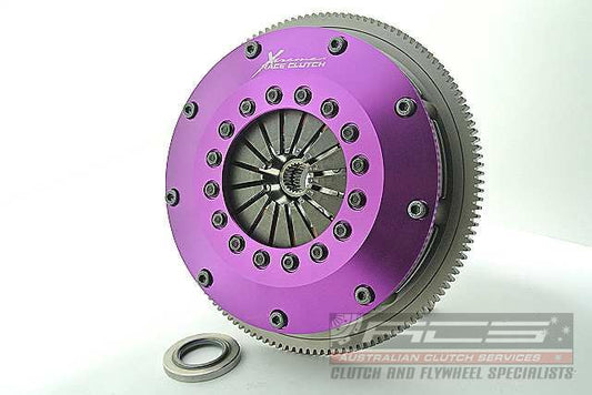 Xtreme Performance - 200mm Rigid Ceramic Twin Plate Clutch Kit Incl Flywheel 1200Nm - RACE
