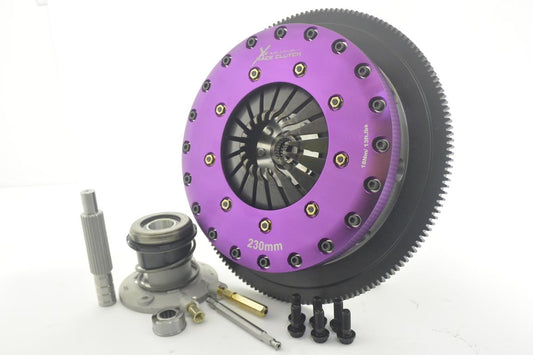 Xtreme Performance - 230mm Organic Twin Plate Clutch Kit Incl Flywheel & CSC 1200Nm - RACE