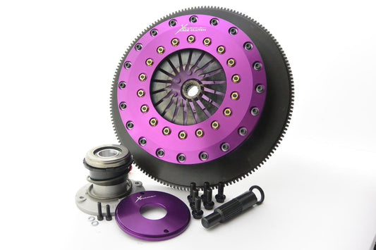 Xtreme Performance - 230mm Rigid Ceramic Twin Plate Clutch Kit Incl Flywheel & CSC 1800Nm - RACE