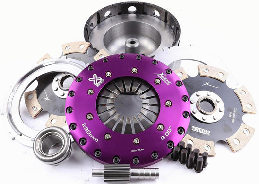 Xtreme Performance - 230mm Rigid Ceramic Twin Plate Clutch Kit Incl Flywheel 1800Nm - RACE