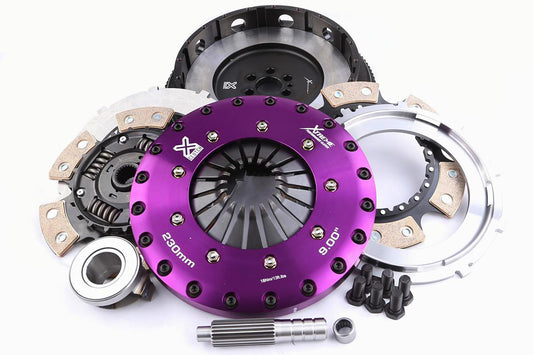 Xtreme Performance - 230mm Sprung Ceramic Twin Plate Clutch Kit Incl Flywheel 1000Nm - RACE