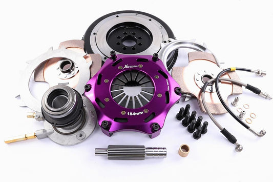 Xtreme Performance - 184mm Rigid Ceramic Twin Plate Clutch Kit Incl Flywheel & CSC 1220Nm - RACE