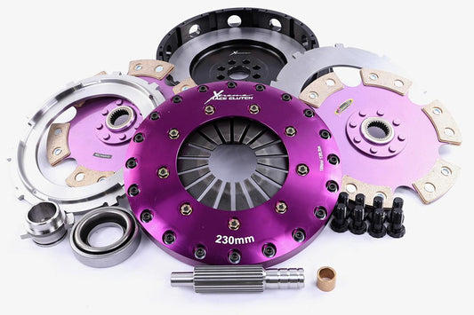 Xtreme Performance - 230mm Rigid Ceramic Twin Plate Clutch Kit Incl Flywheel 1800Nm - RACE