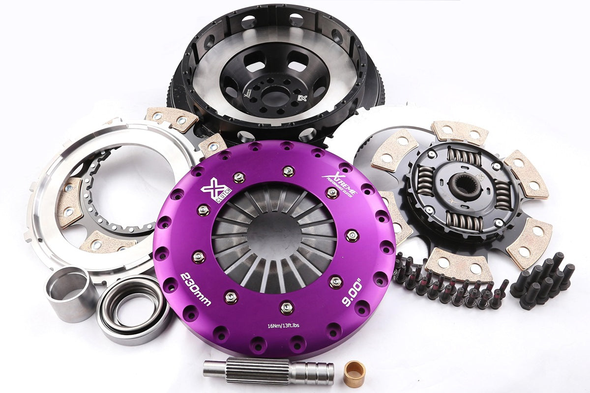 Xtreme Performance - 230mm Sprung Ceramic Twin Plate Clutch Kit Incl Flywheel 1000Nm - RACE